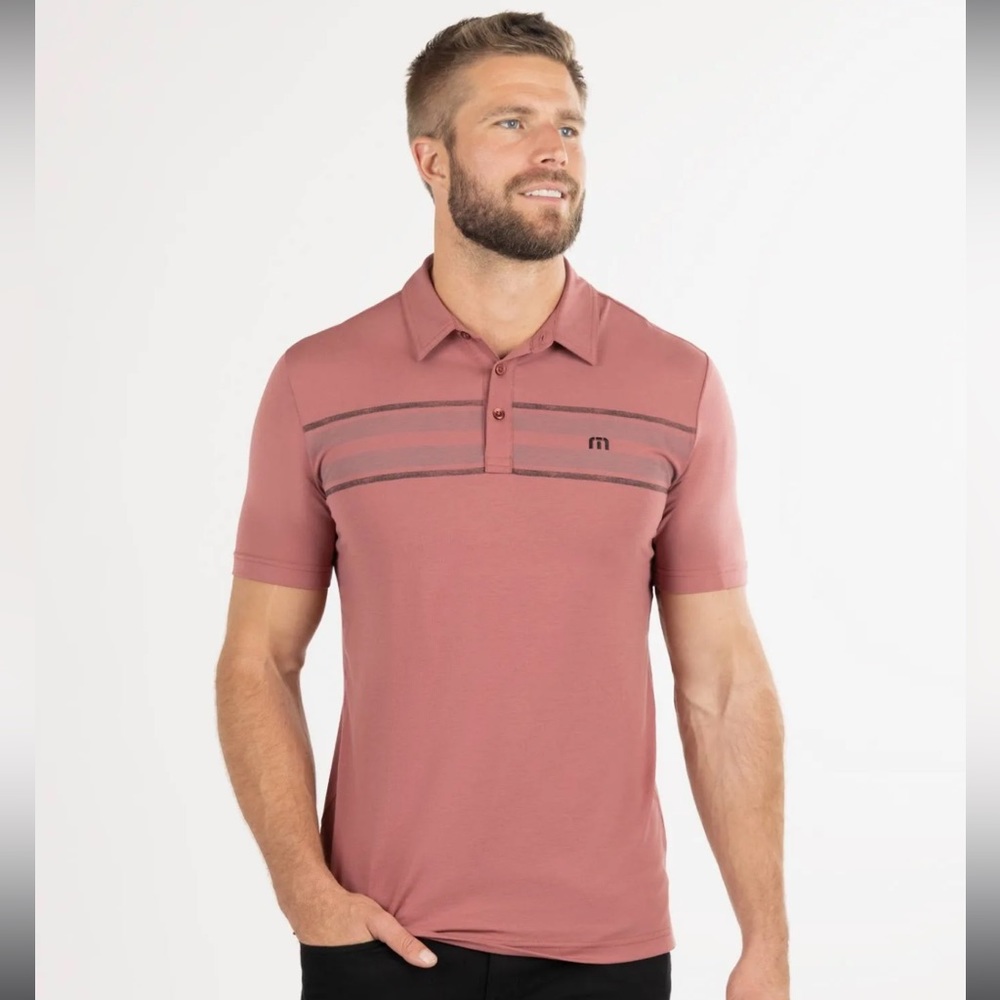 🆕 NWT - Travis Mathew - Red River Stretch Golf Polo